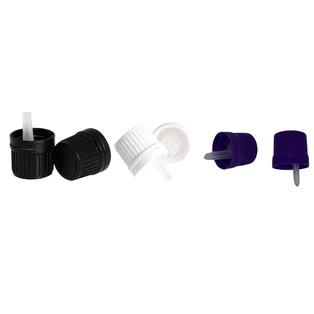 Čep+kapaljka GL18 (bijeli, crni, ljubičasti)