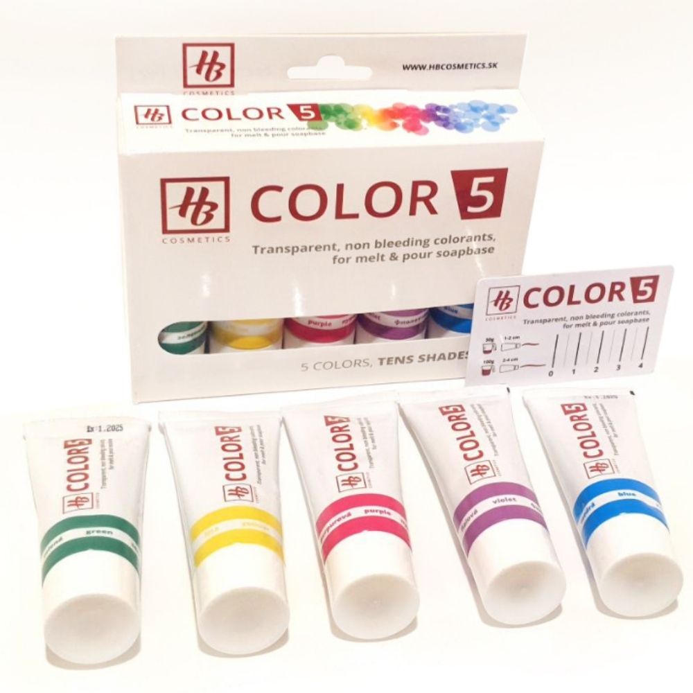 HB Cosmetics boje za sapune - Set 5 boja