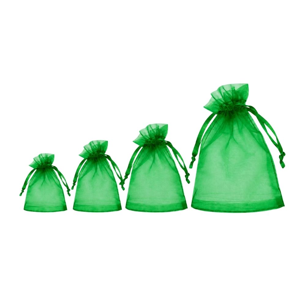 Ukrasna vrećica organza Zelena
