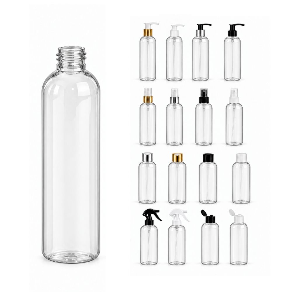 PET boca okrugla transparentna 24/410 (150ml)